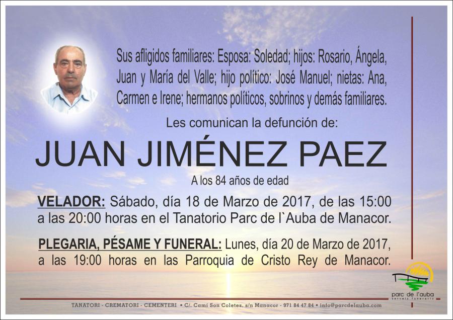 JUAN  JIMÉNEZ PAEZ