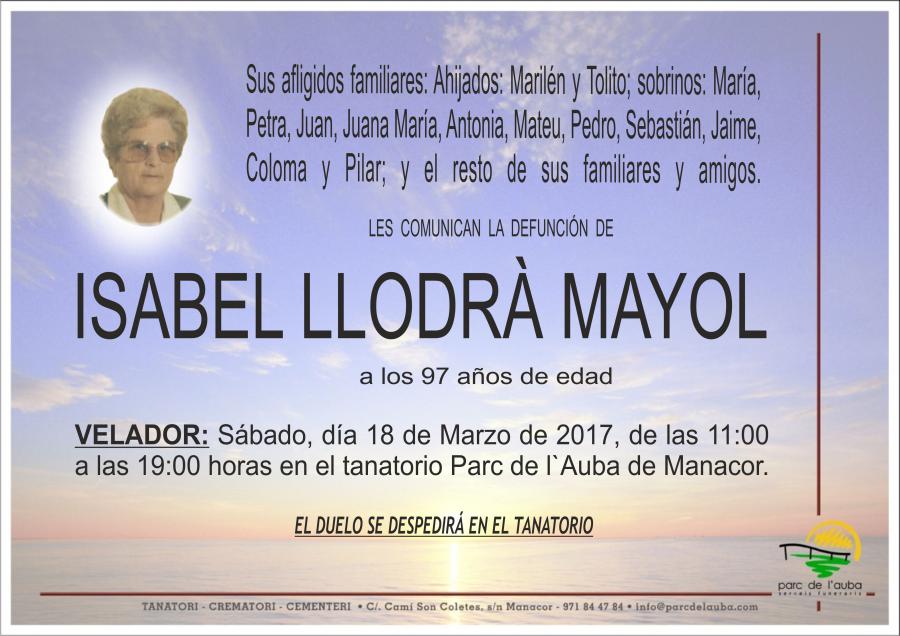 ISABEL LLODRÀ MAYOL
