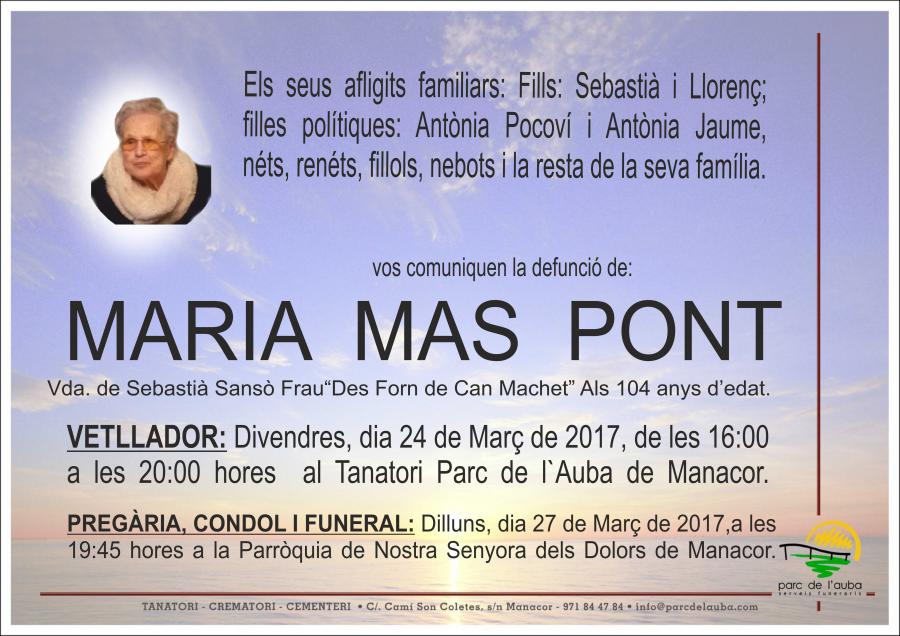 MARIA MAS PONT