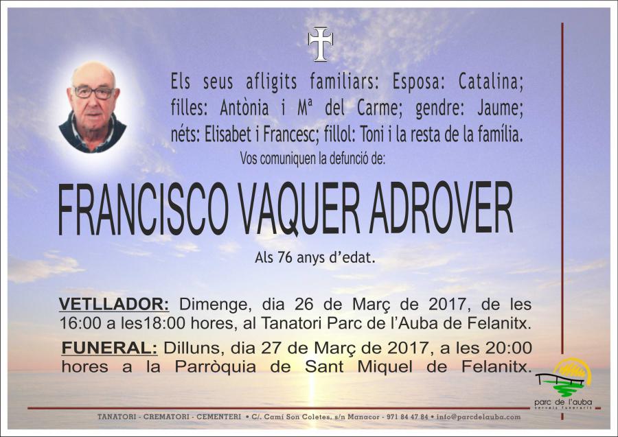 FRANCISCO VAQUER ADROVER