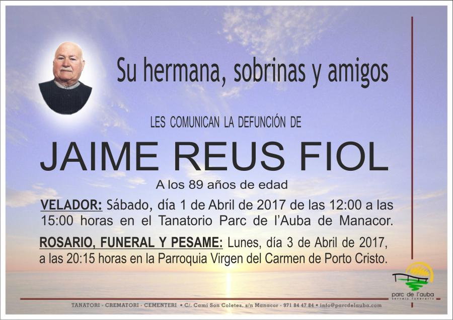JAIME REUS FIOL
