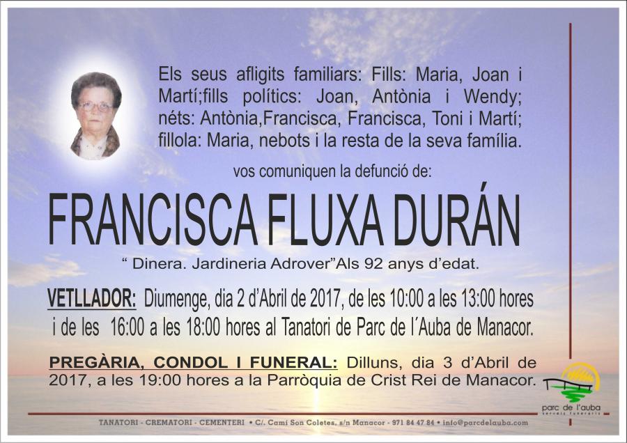 FRANCISCA FLUXA DURÁN
