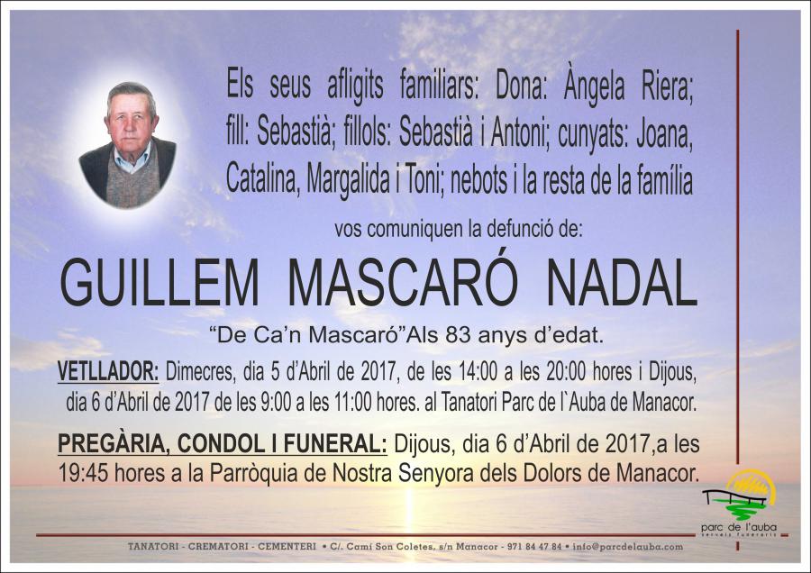 GUILLEM MASCARÓ NADAL
