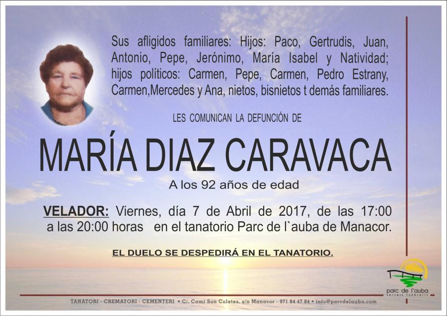 MARÍA DÍAZ CARAVACA