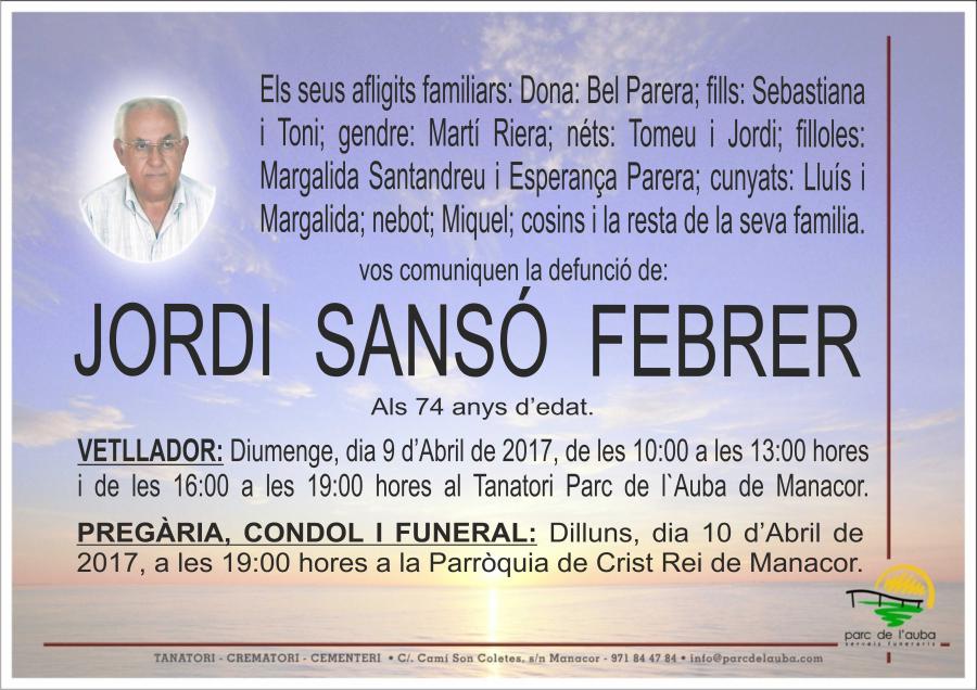 JORDI SANSÓ FEBRER