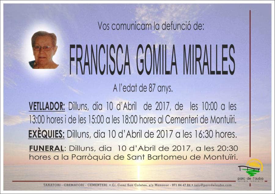 FRANCISCA GOMILA MIRALLES