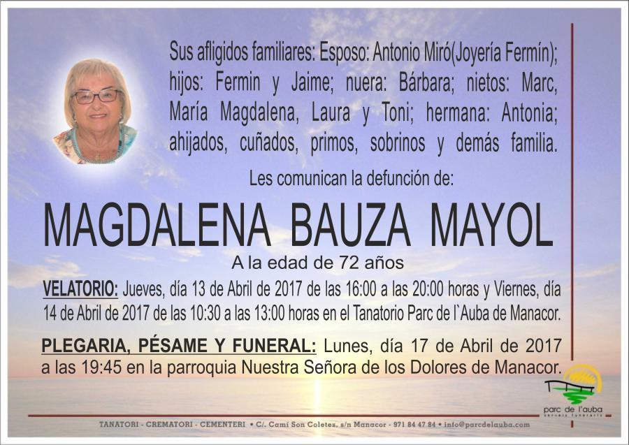 MAGDALENA  BAUZA MAYOL