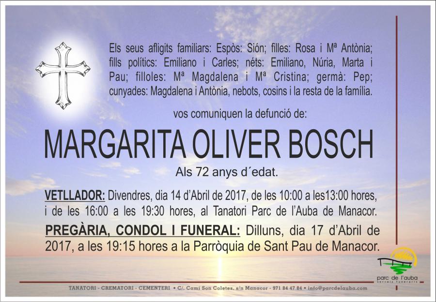 MARGARITA OLIVER BOSCH