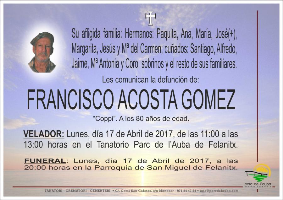 FRANCISCO  ACOSTA GOMEZ