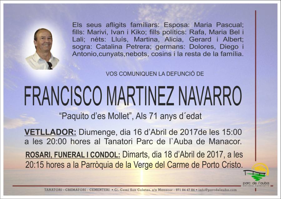 FRANCISCO MARTINEZ NAVARRO
