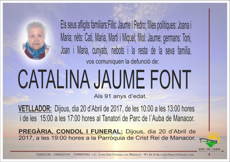CATALINA  JAUME FONT