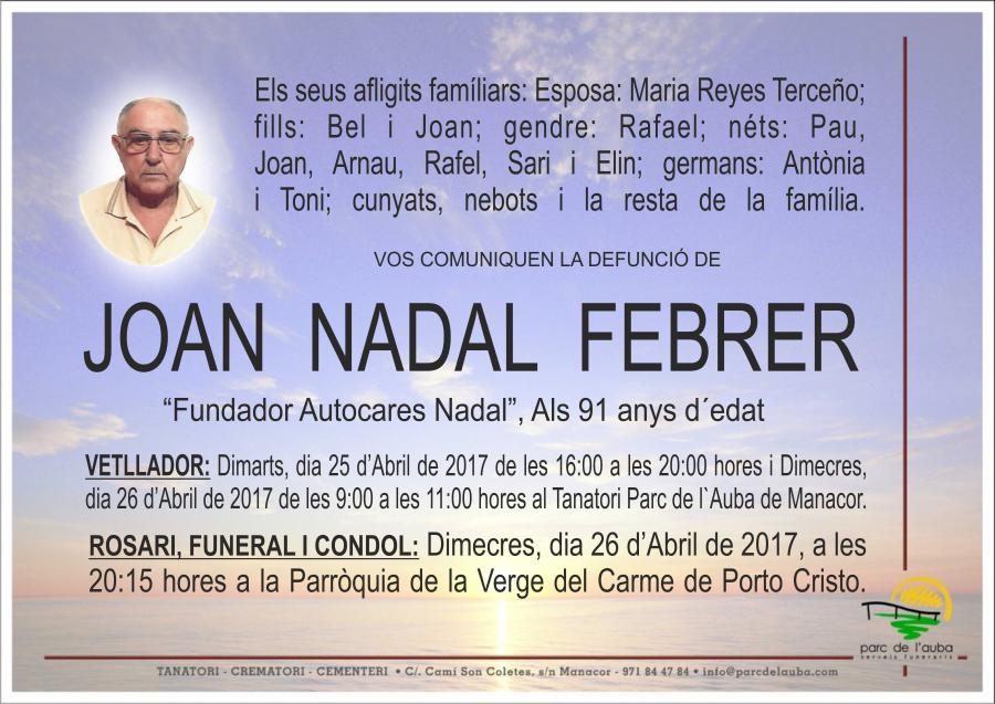 JOAN NADAL FEBRER
