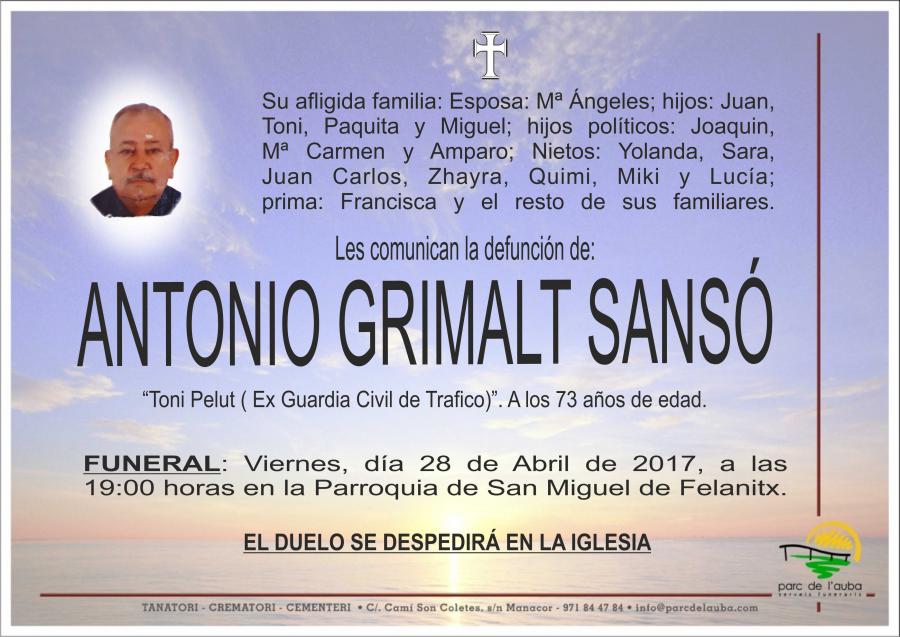 ANTONIO GRIMALT SANSÓ