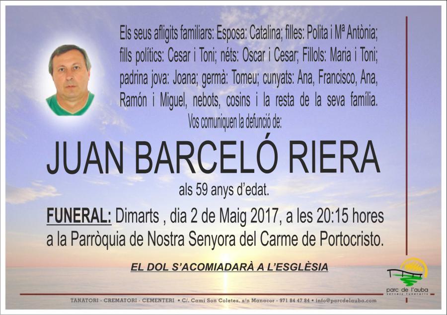 JUAN BARCELÓ RIERA