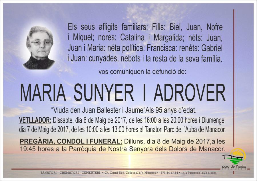 MARIA SUNYER I ADROVER
