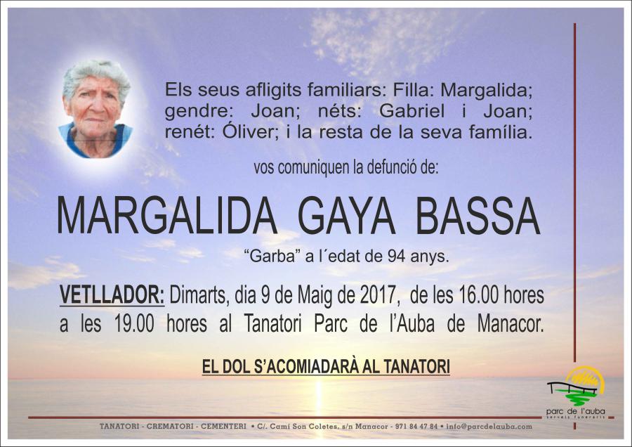 MARGALIDA GAYÀ BASSA