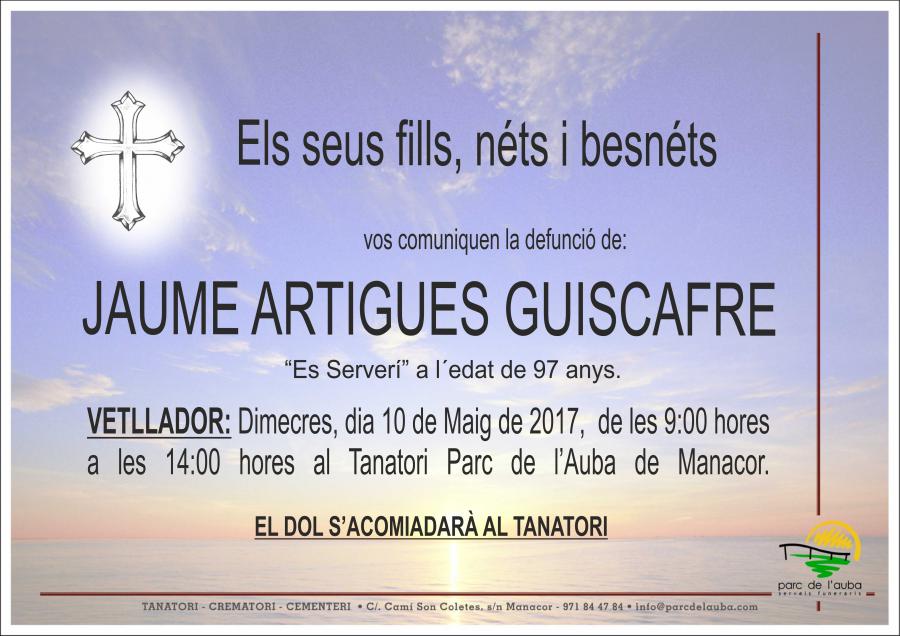 JAIME ARTIGUES GUISCAFRE