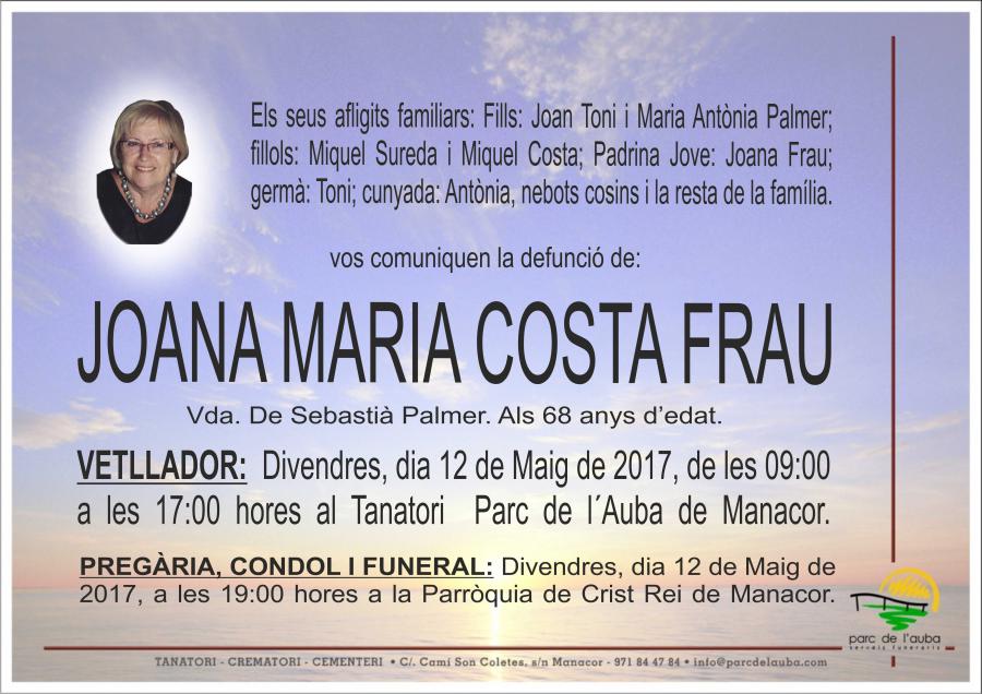 JOANA MARIA COSTA FRAU
