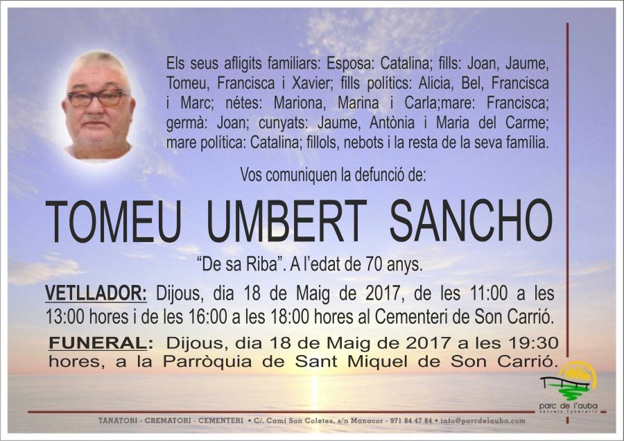 TOMEU UMBERT SANCHO