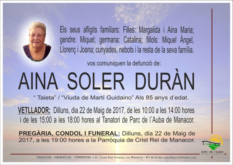AINA SOLER DURÀN