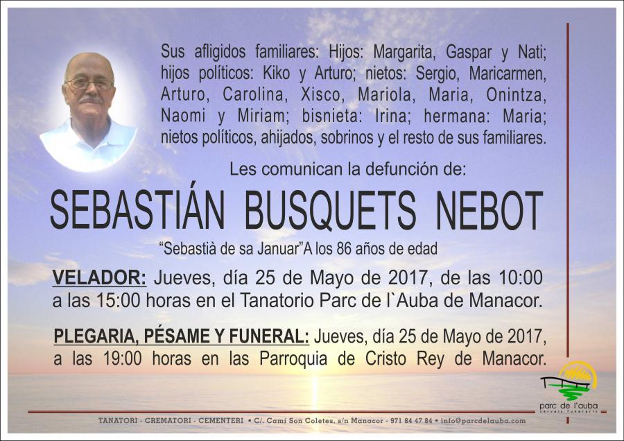 SEBASTIÁN BUSQUETS NEBOT