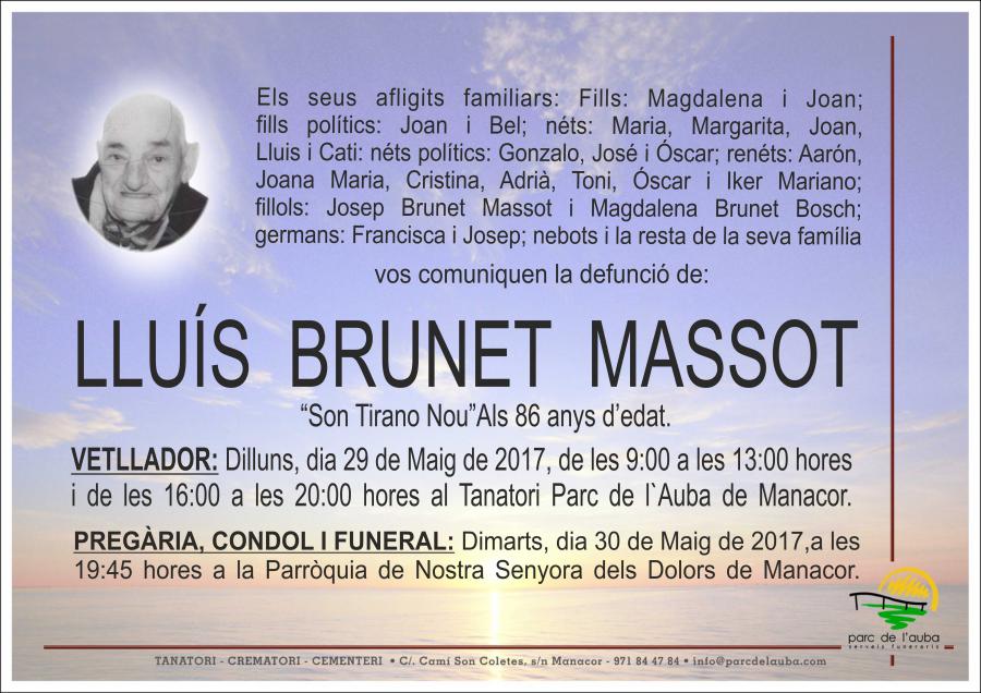 LLUÍS BRUNET MASSOT