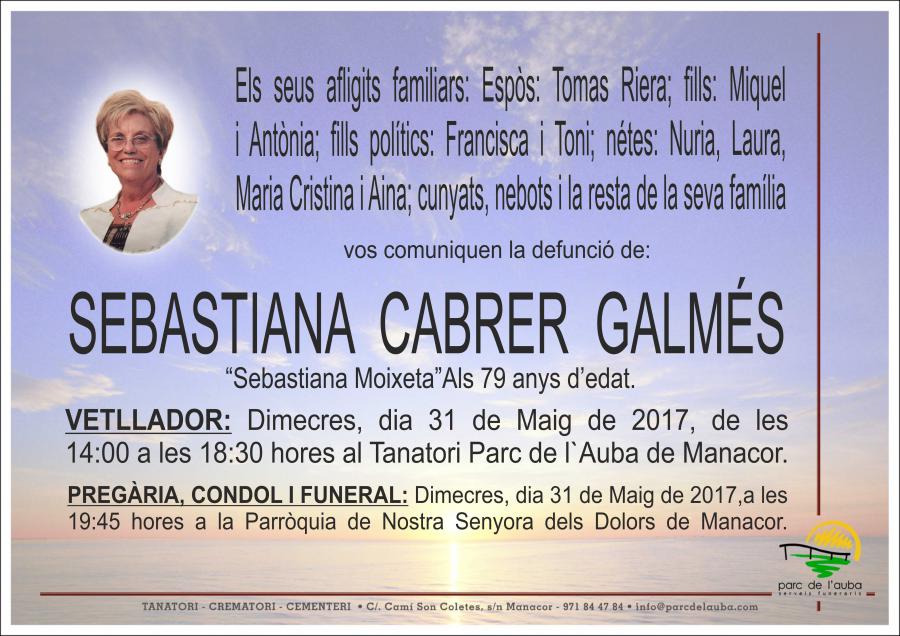 SEBASTIANA CABRER GALMÉS