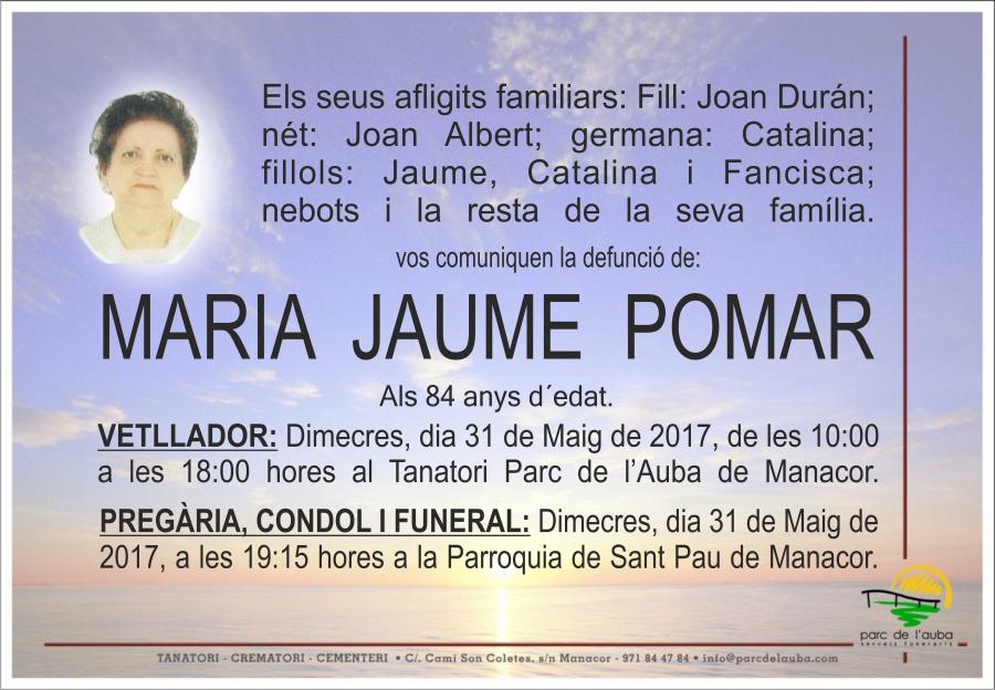 MARIA JAUME POMAR