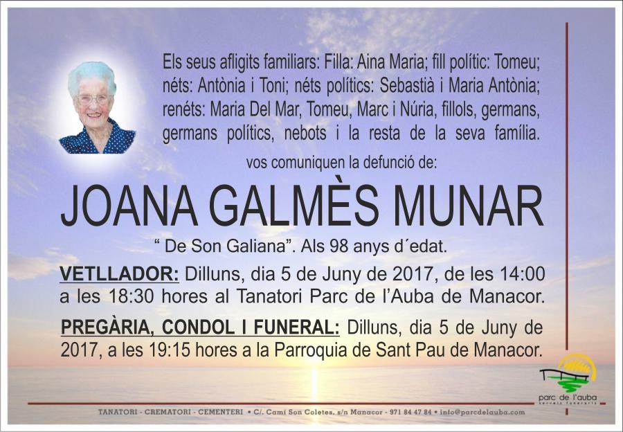 JOANA  GALMÉS MUNAR