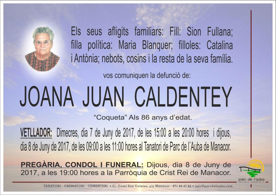 JOANA  JUAN CALDENTEY