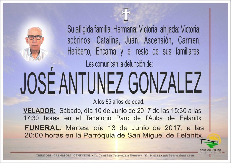 JOSÉ   ANTUNEZ GONZÁLEZ