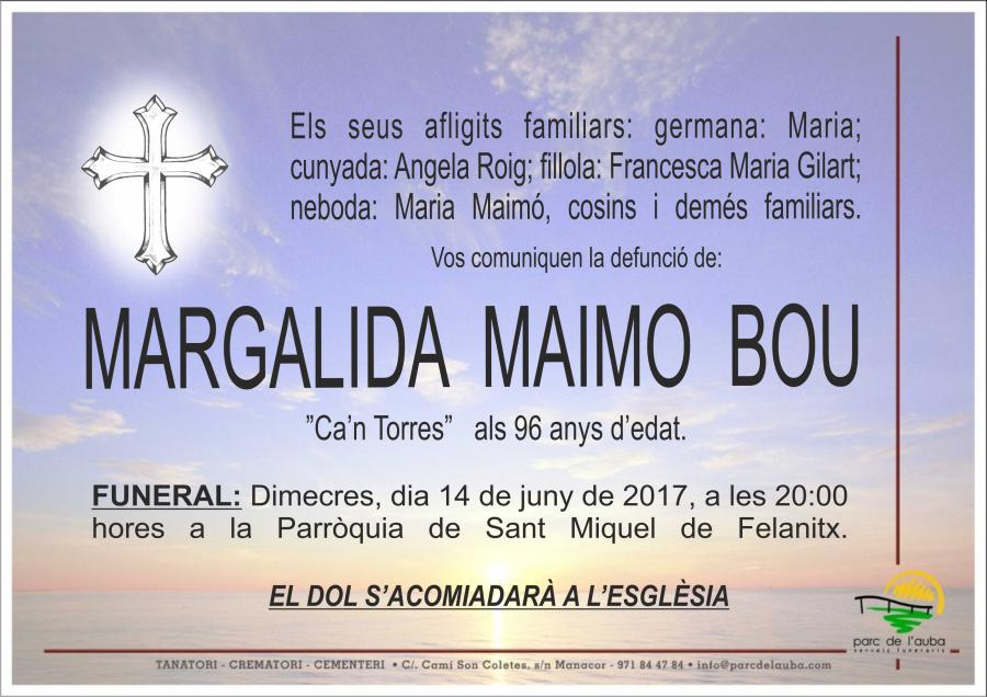 MARGALIDA MAIMO BOU
