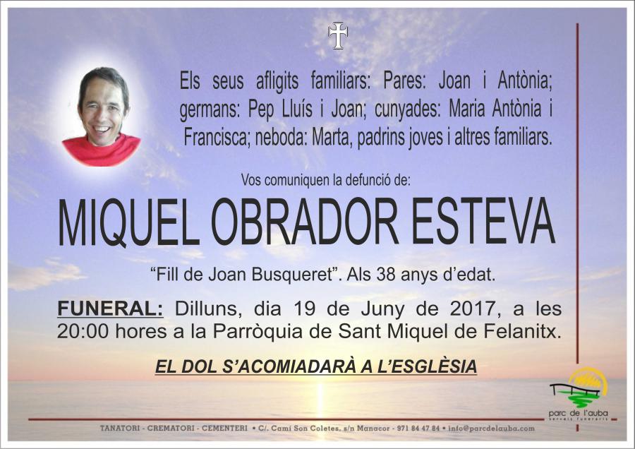 MIQUEL OBRADOR ESTEVA