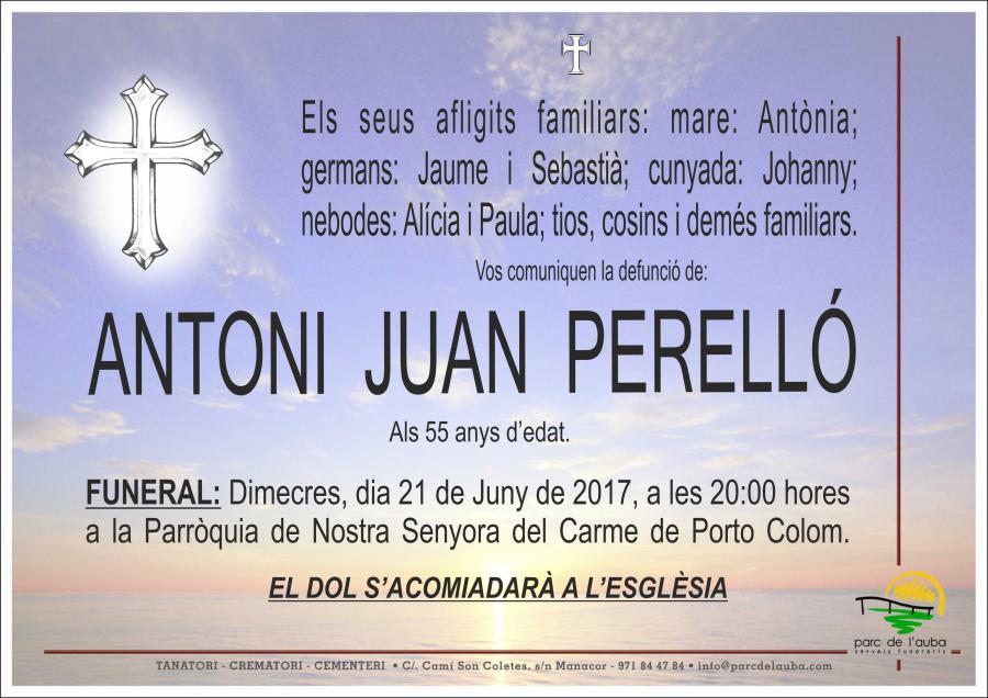 ANTONI JUAN PERELLO