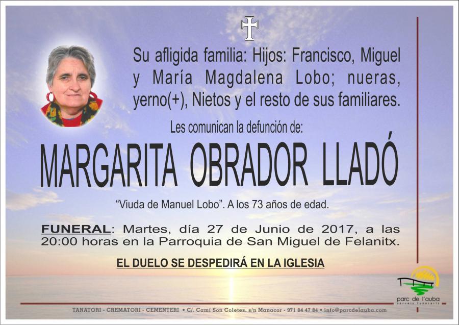 MARGARITA OBRADOR LLADÓ