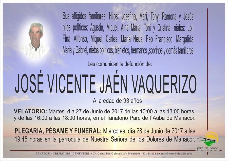 JOSÉ VICENTE JAÉN VAQUERIZO