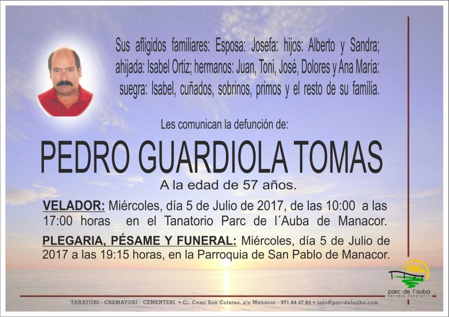 PEDRO GUARDIOLA TOMAS