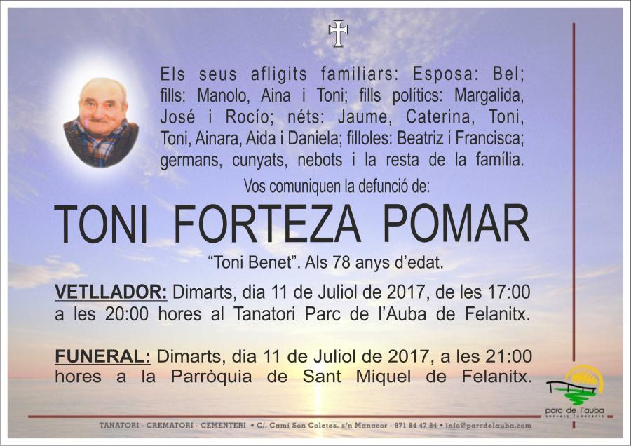 TONI FORTEZA POMAR