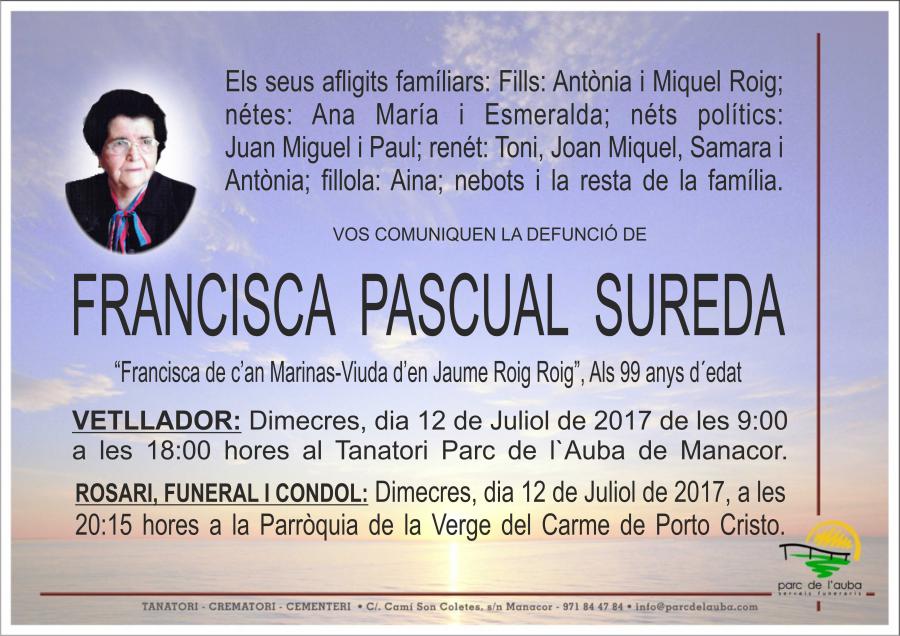 FRANCISCA PASCUAL SUREDA