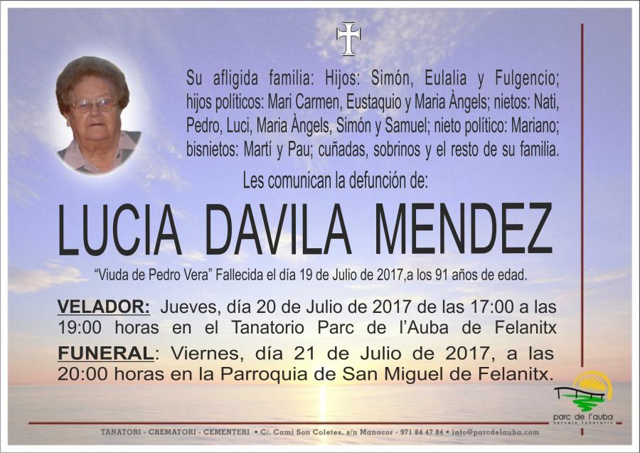 LUCIA DAVILA MENDEZ