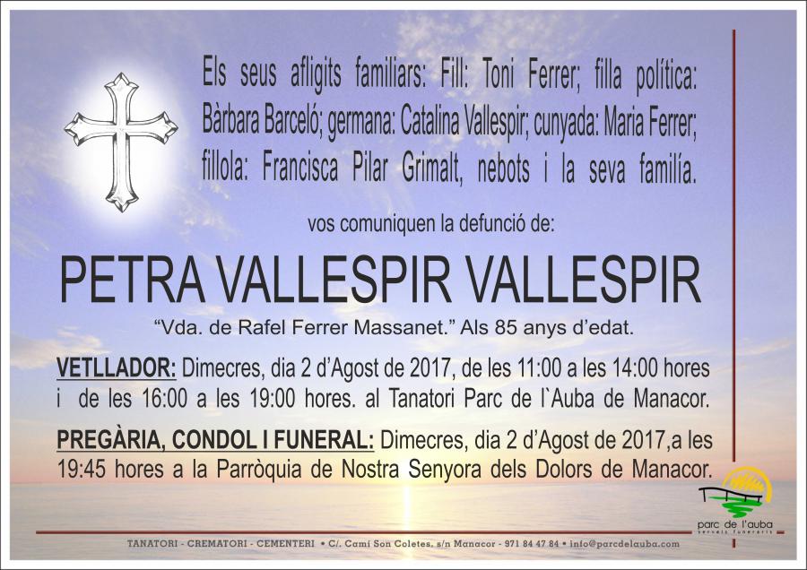 PETRA VALLESPIR VALLESPIR