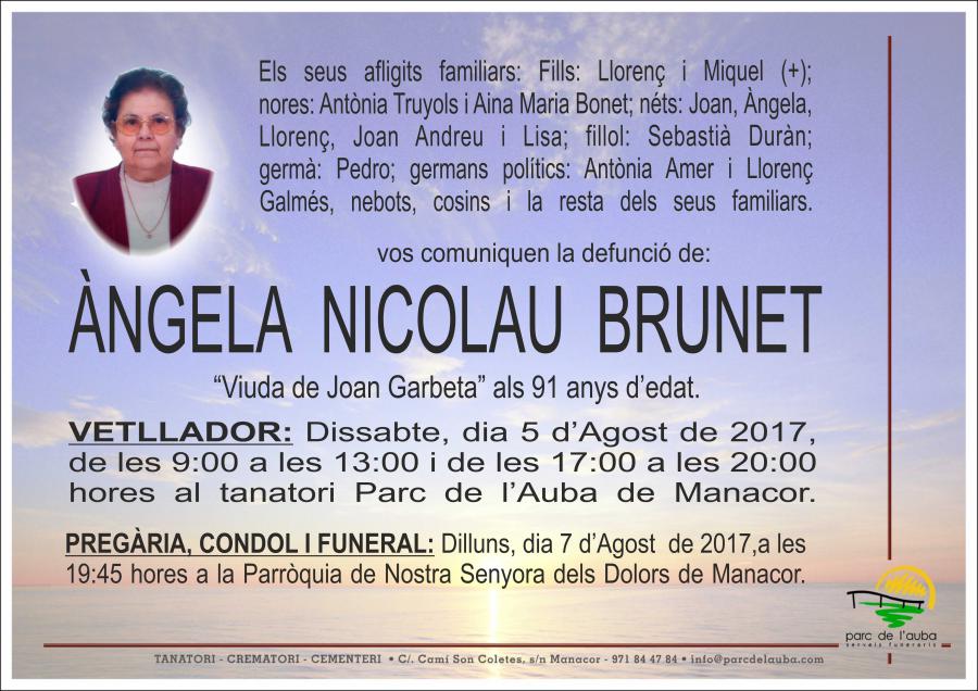 ANGELA NICOLAU BRUNET