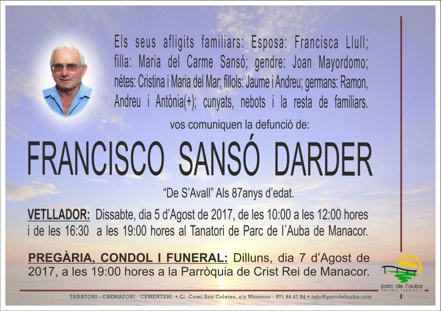 FRANCISCO SANSÓ DARDER