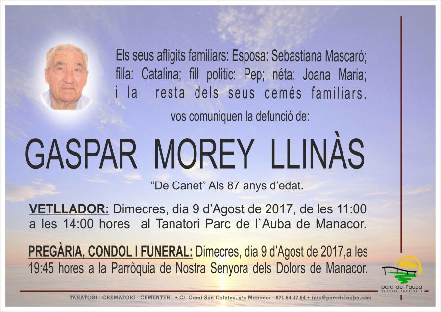 GASPAR MOREY LLINÀS