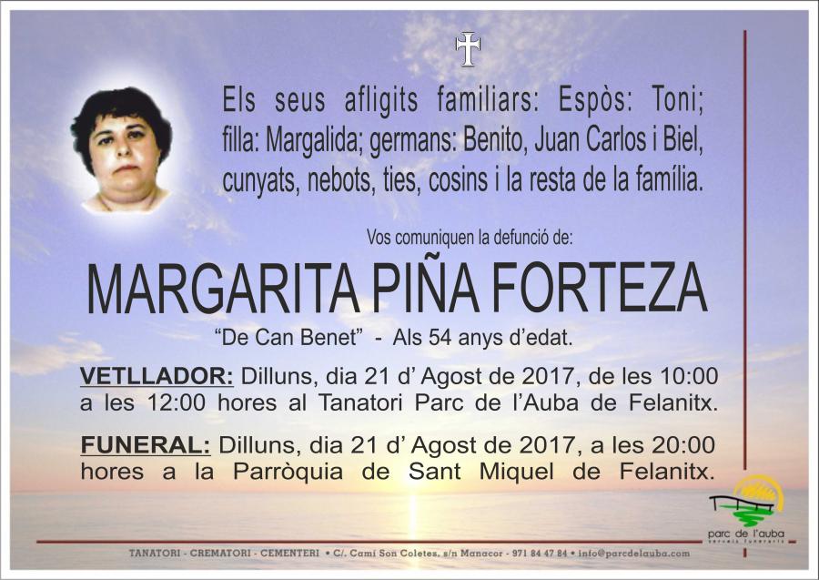 MARGARITA PIÑA FORTEZA