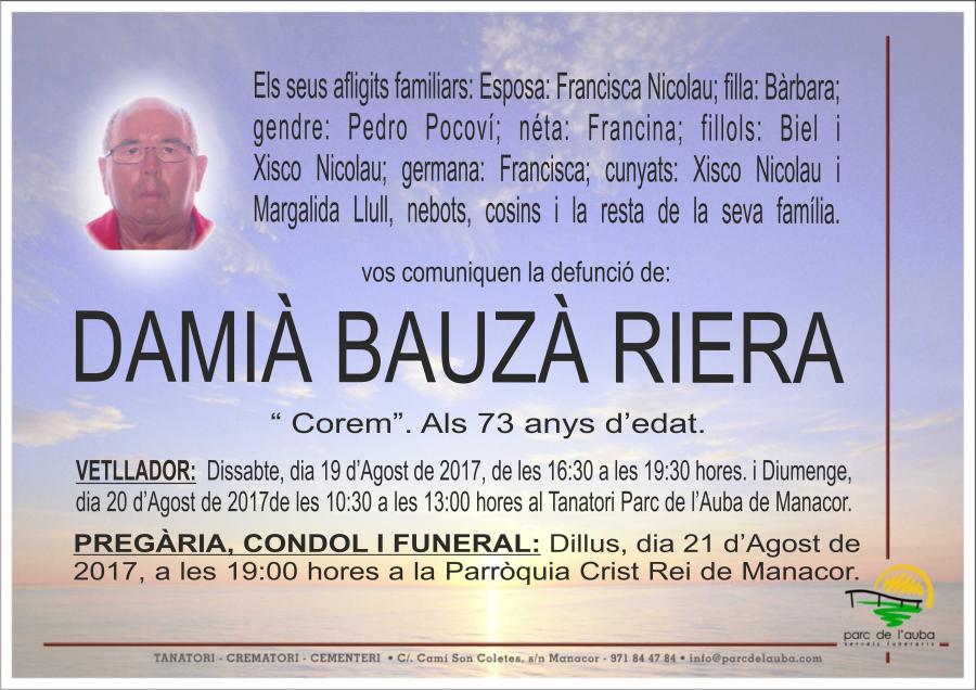 DAMIÀ BAUZÀ RIERA