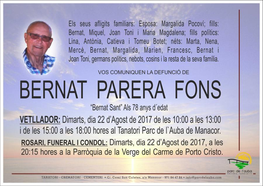 BERNAT PARERA FONS