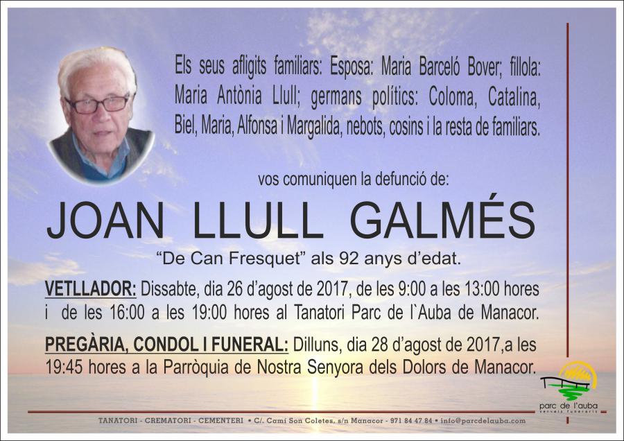 JOAN LLULL GALMÉS