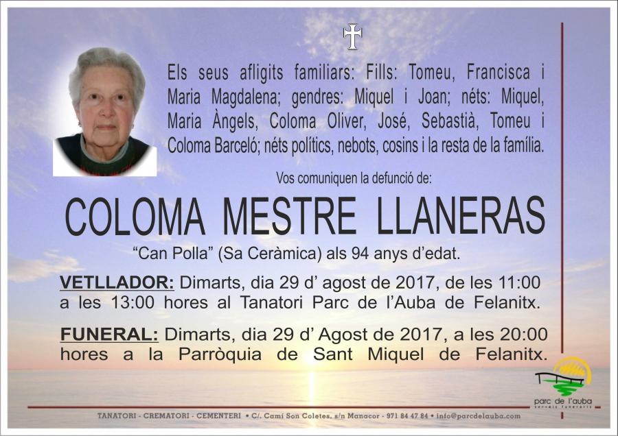COLOMA MESTRE LLANERAS