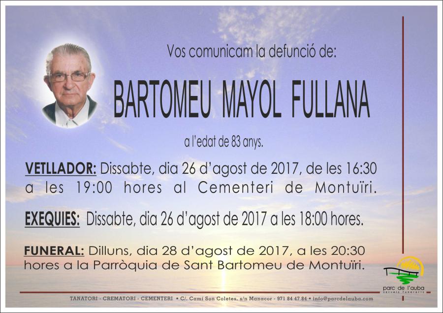 BARTOMEU MAYOL FULLANA